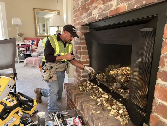 Safe screening installation by Pooler Chimney Sweep in Pooler, GA
