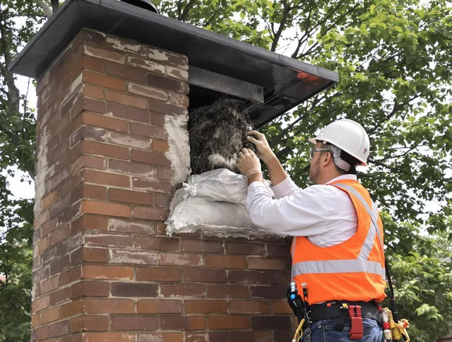 Humane removal of debris and animals by Pooler Chimney Sweep in Pooler, GA