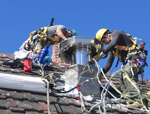 Protective chimney cap installed by Pooler Chimney Sweep in Pooler, GA