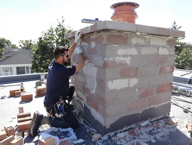 Advanced chimney repair process by Pooler Chimney Sweep in Pooler, GA