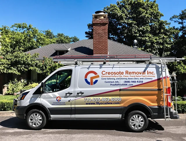 Pooler Chimney Sweep technician removing creosote safely in Pooler, GA