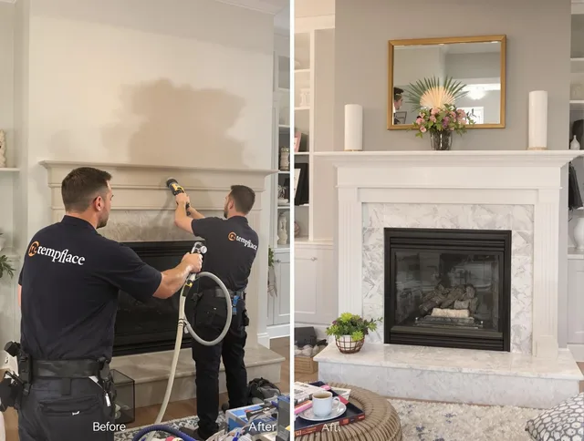 Professional soot removal by Pooler Chimney Sweep team in Pooler, GA